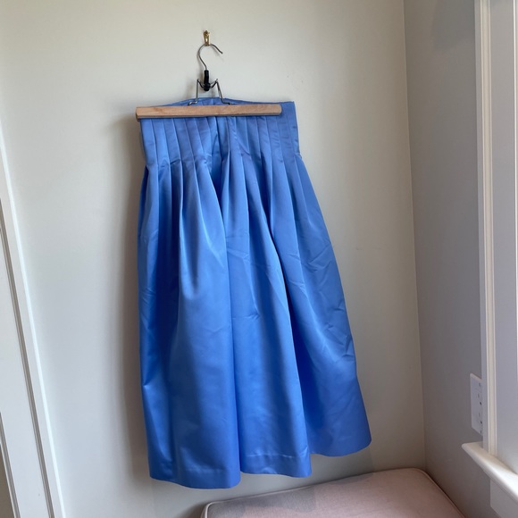 BLUE JCREW MIDI SKIRT— Brand new! - Picture 2 of 10